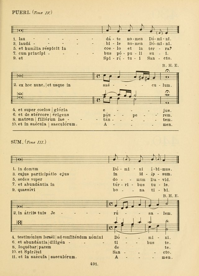 American Catholic Hymnal: an extensive collection of hymns, Latin chants, and sacred songs for church, school, and home, including Gregorian masses, vesper psalms, litanies... page 498