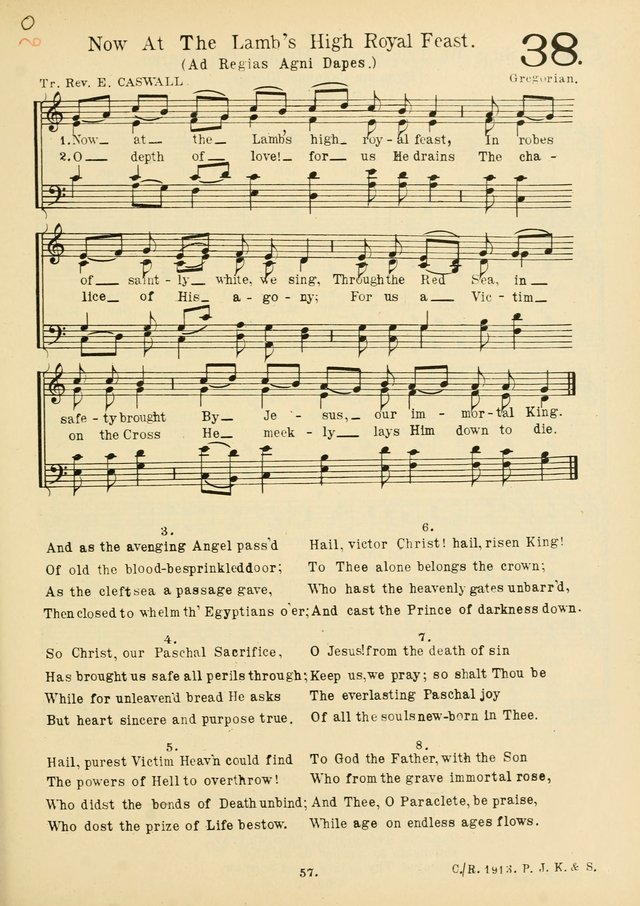 American Catholic Hymnal: an extensive collection of hymns, Latin chants, and sacred songs for church, school, and home, including Gregorian masses, vesper psalms, litanies... page 64