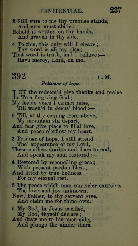 A Collection of Hymns for the use of the African Methodist Episcopal Zion Church in America page 231