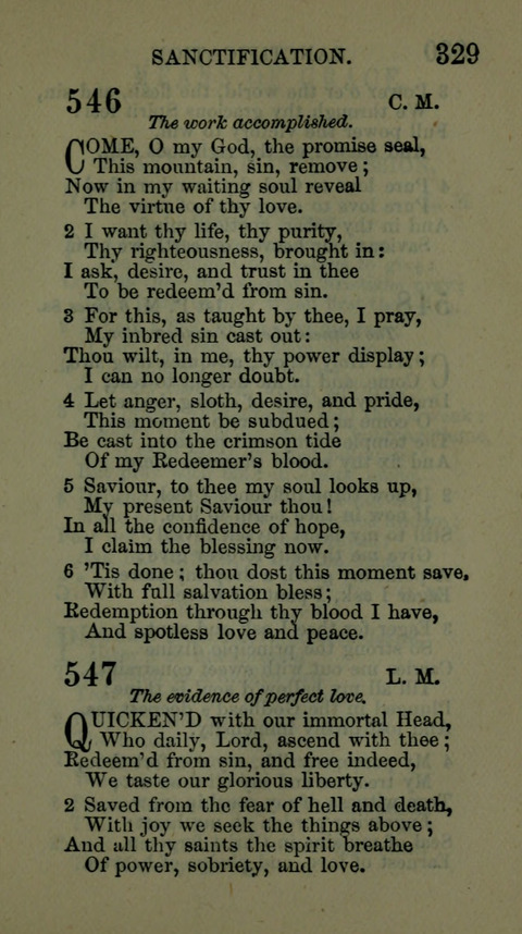 A Collection of Hymns for the use of the African Methodist Episcopal Zion Church in America page 323