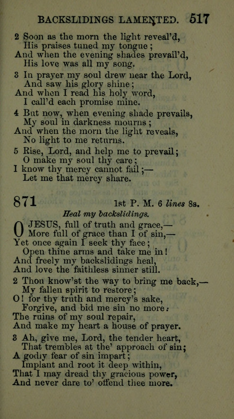 A Collection of Hymns for the use of the African Methodist Episcopal Zion Church in America page 511
