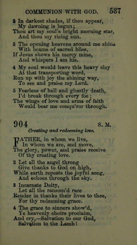 A Collection of Hymns for the use of the African Methodist Episcopal Zion Church in America page 531