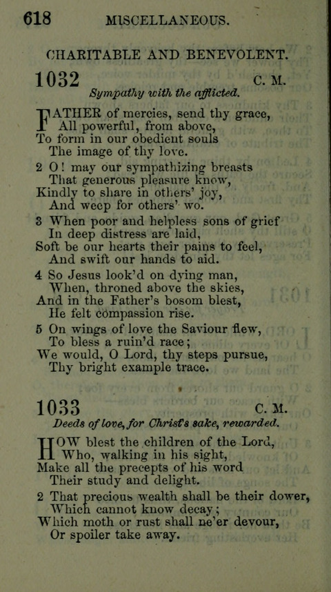 A Collection of Hymns for the use of the African Methodist Episcopal Zion Church in America page 612
