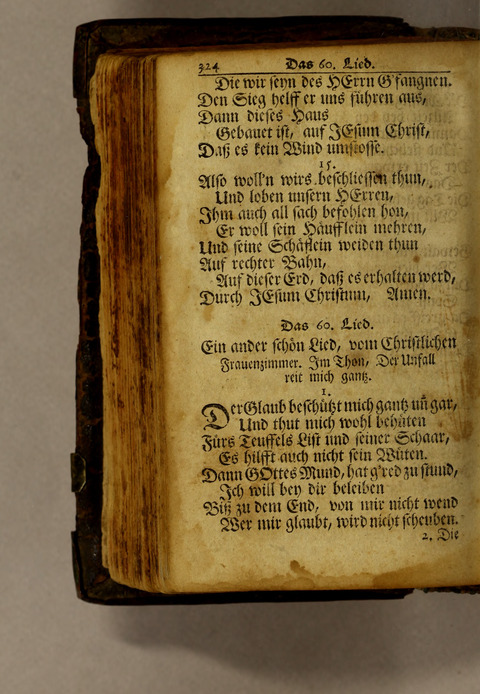 Ausbund, das ist: etliche schöne christliche lieder, wie sie in dem Gefängnüs zu Bassau in dem Schloss on den Schweitzer-Brüdern, und von andern rechtgläubigen Christen hin und her gedichtet worden page 326