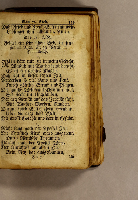 Ausbund, das ist: etliche schöne christliche lieder, wie sie in dem Gefängnüs zu Bassau in dem Schloss on den Schweitzer-Brüdern, und von andern rechtgläubigen Christen hin und her gedichtet worden page 401