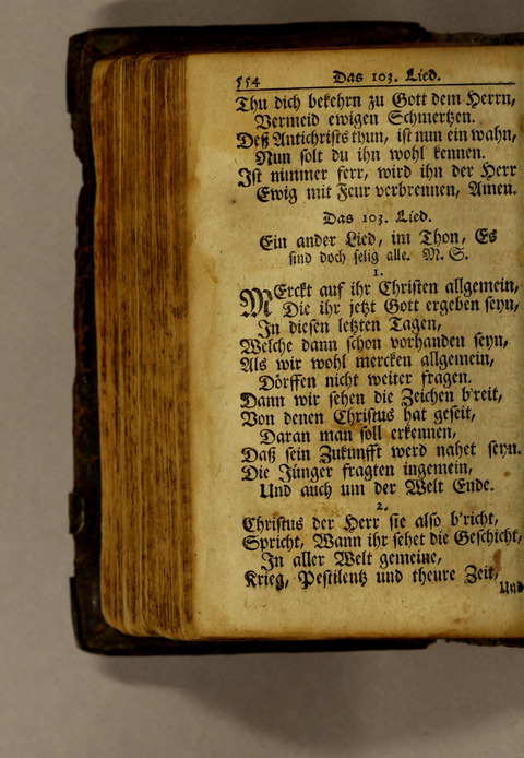 Ausbund, das ist: etliche schöne christliche lieder, wie sie in dem Gefängnüs zu Bassau in dem Schloss on den Schweitzer-Brüdern, und von andern rechtgläubigen Christen hin und her gedichtet worden page 556