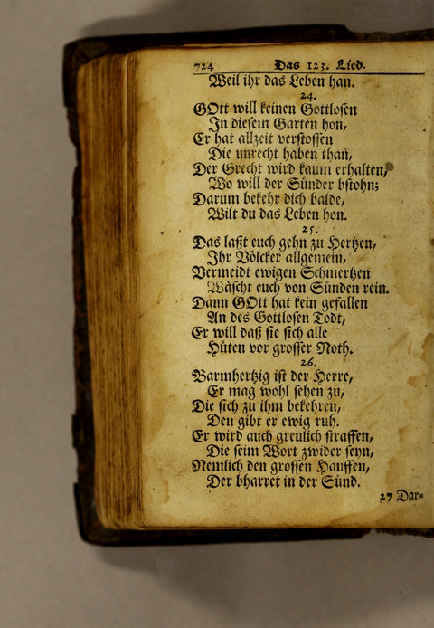 Ausbund, das ist: etliche schöne christliche lieder, wie sie in dem Gefängnüs zu Bassau in dem Schloss on den Schweitzer-Brüdern, und von andern rechtgläubigen Christen hin und her gedichtet worden page 726