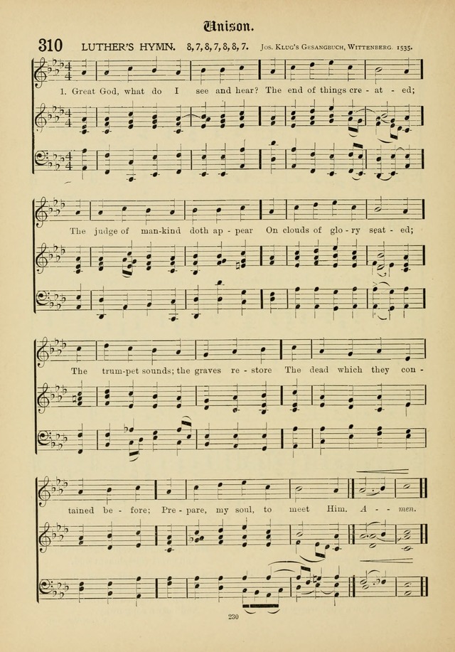 The Academic Hymnal page 231