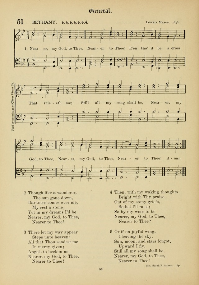The Academic Hymnal page 57