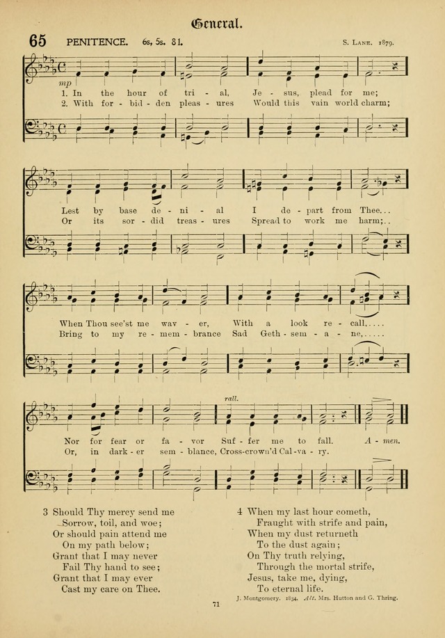 The Academic Hymnal page 72