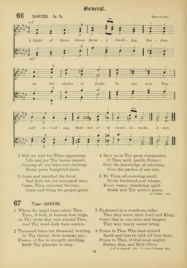 The Academic Hymnal page 73