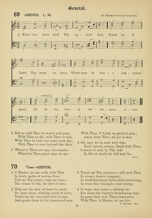 The Academic Hymnal page 75