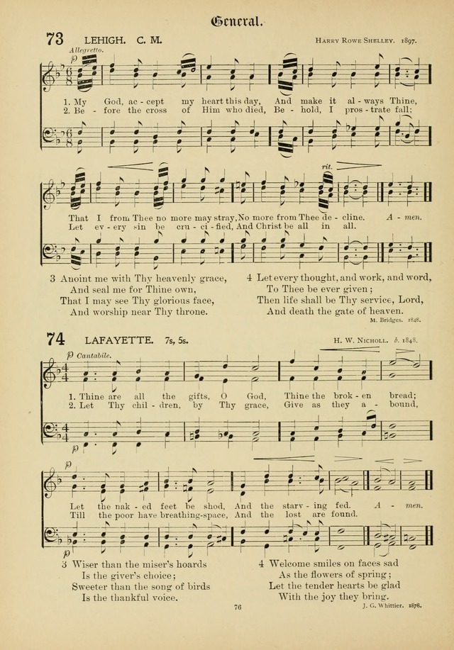 The Academic Hymnal page 77
