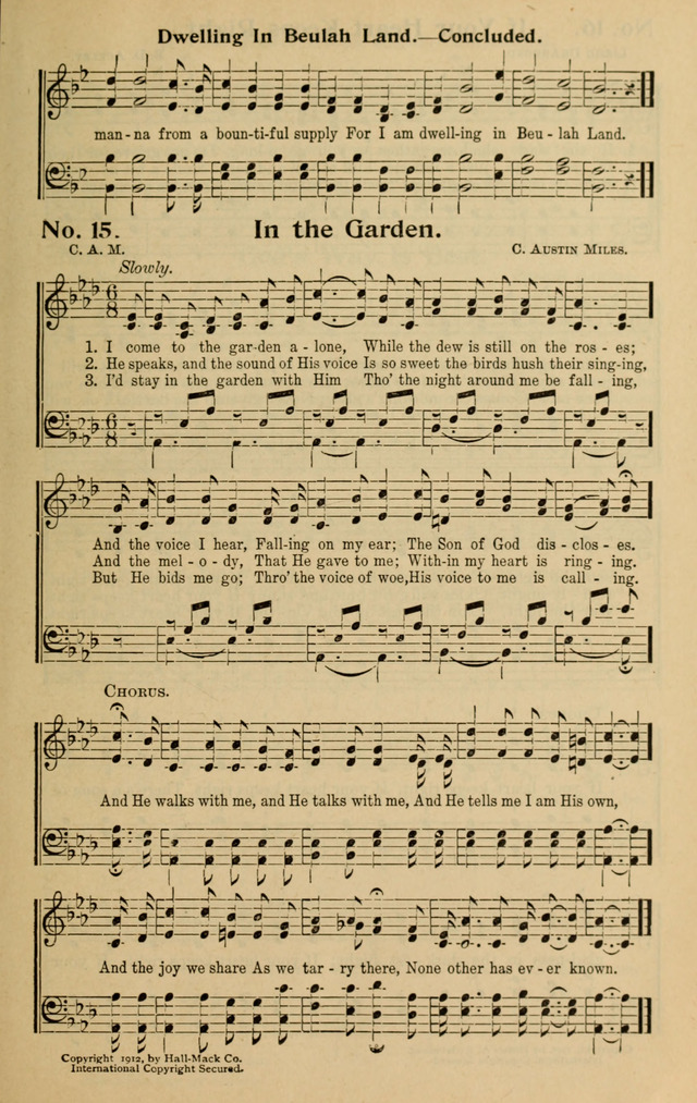 Alexander S Hymns No 3 15 I Come To The Garden Alone Hymnary Org