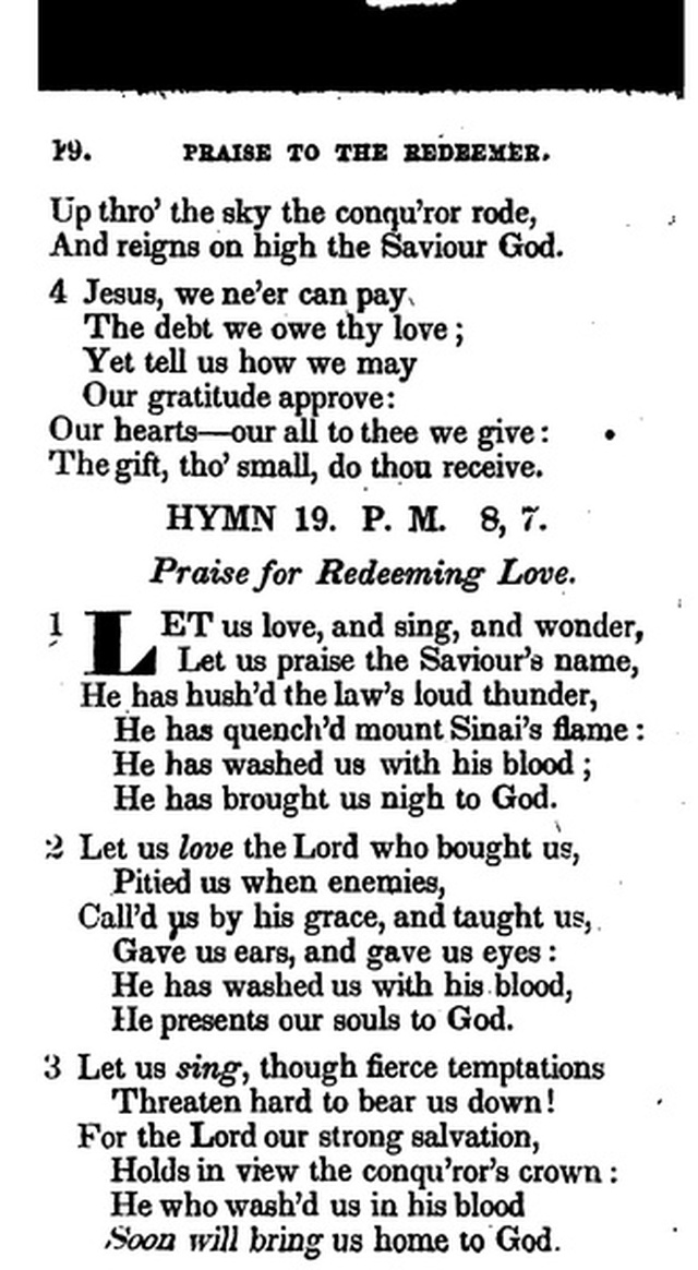 Additional Hymns, Adopted by the General Synod of the Reformed Dutch Church  in North America, at their Session June 1831. 2nd ed. page 17