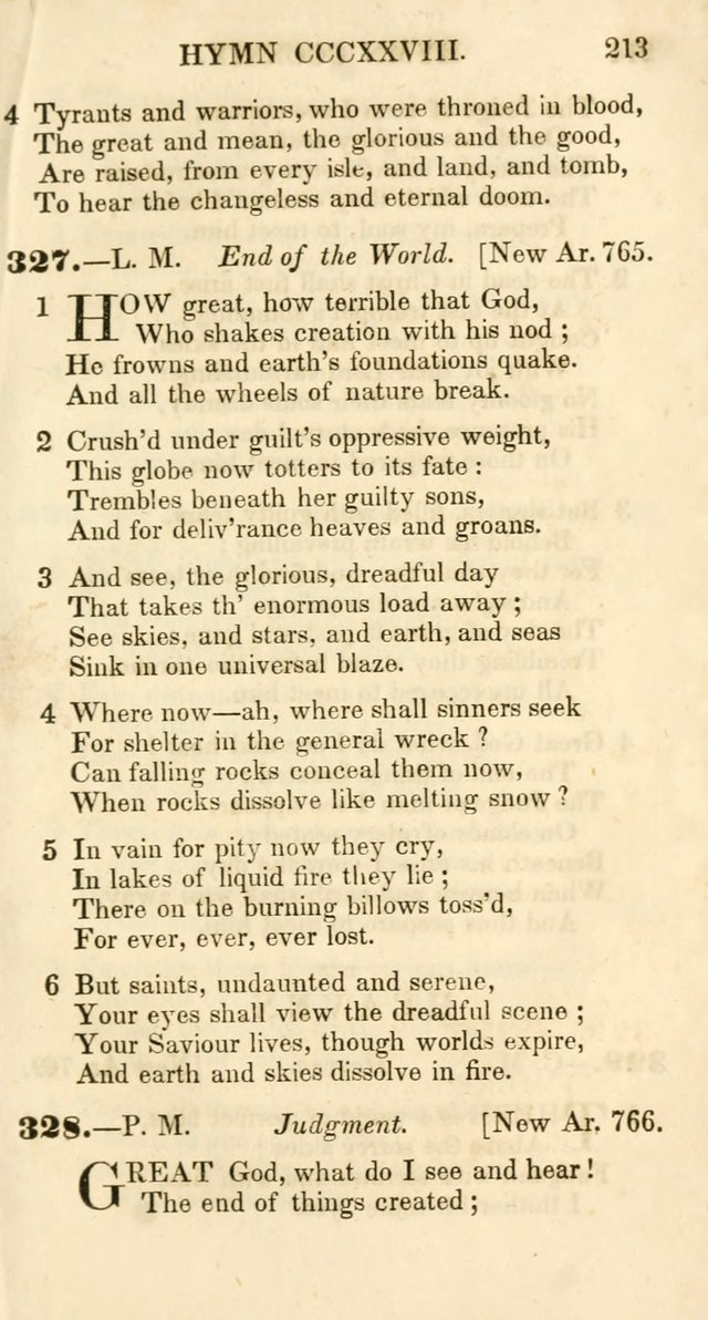 Additional Hymns, Adopted by the General Synod of the Reformed Protestant Dutch Church in North America, at their Session, June 1846, and authorized to be used in the churches under their care page 218