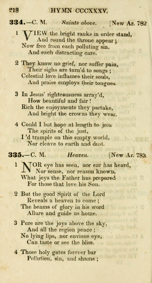 Additional Hymns, Adopted by the General Synod of the Reformed Protestant Dutch Church in North America, at their Session, June 1846, and authorized to be used in the churches under their care page 223