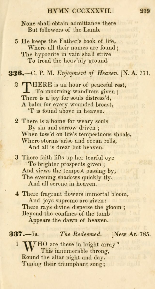 Additional Hymns, Adopted by the General Synod of the Reformed Protestant Dutch Church in North America, at their Session, June 1846, and authorized to be used in the churches under their care page 224