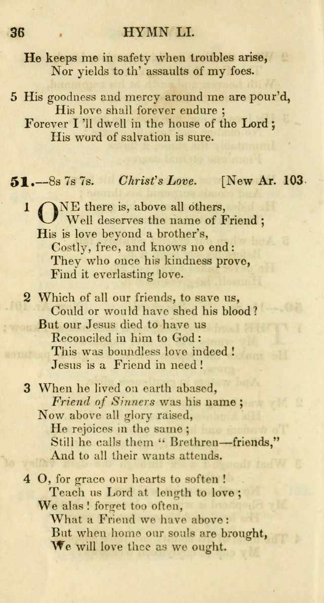 Additional Hymns, Adopted by the General Synod of the Reformed Protestant Dutch Church in North America, at their Session, June 1846, and authorized to be used in the churches under their care page 41