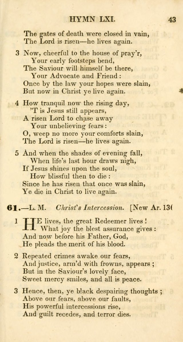 Additional Hymns, Adopted by the General Synod of the Reformed Protestant Dutch Church in North America, at their Session, June 1846, and authorized to be used in the churches under their care page 48