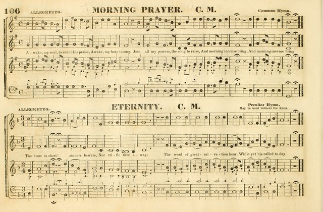 The American harp: being a collection of new and original church music, under the control of the Musical Professional Society in Boston page 91