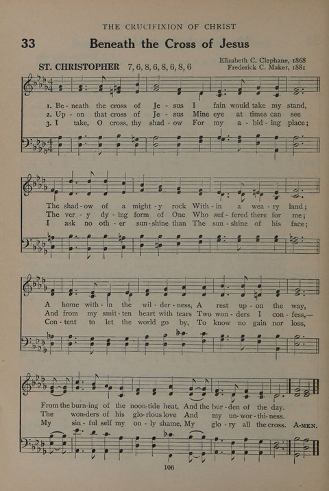 The Abingdon Hymnal: a Book of Worship for Youth page 104