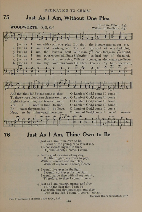 The Abingdon Hymnal: a Book of Worship for Youth page 141