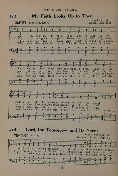 The Abingdon Hymnal: a Book of Worship for Youth page 222