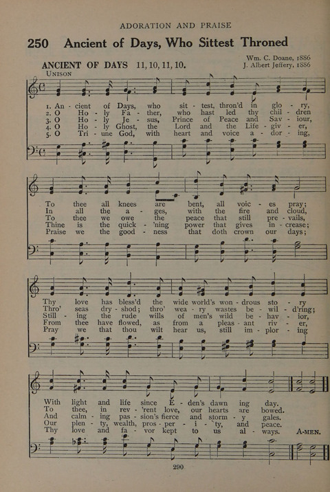 The Abingdon Hymnal: a Book of Worship for Youth page 288