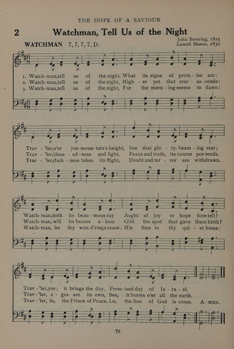 The Abingdon Hymnal: a Book of Worship for Youth page 74