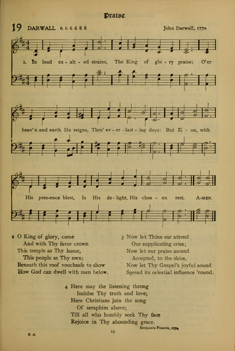 The American Hymnal for Chapel Service page 15
