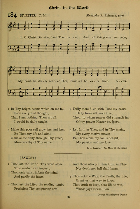 The American Hymnal for Chapel Service page 153
