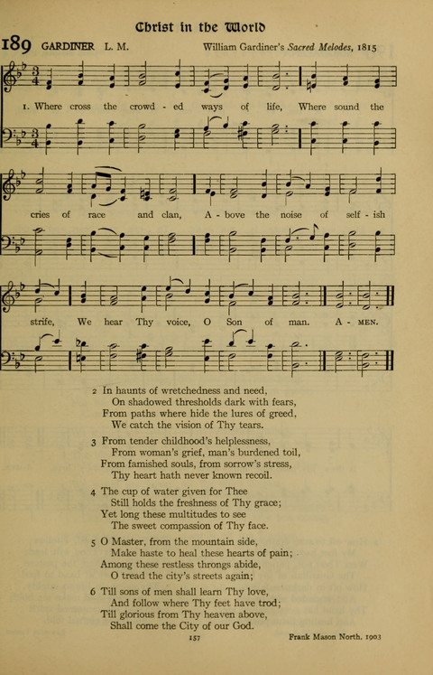 The American Hymnal for Chapel Service page 157