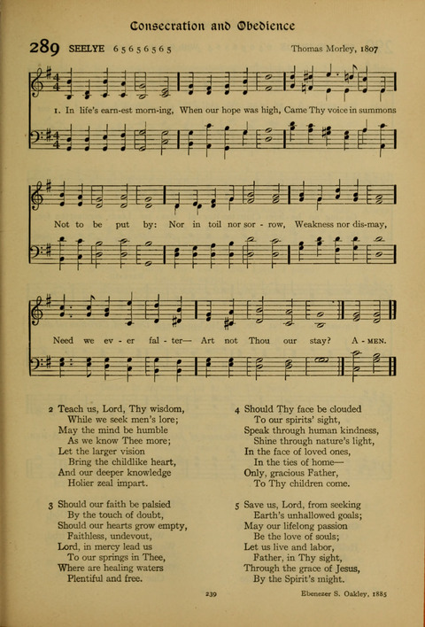 The American Hymnal for Chapel Service page 239