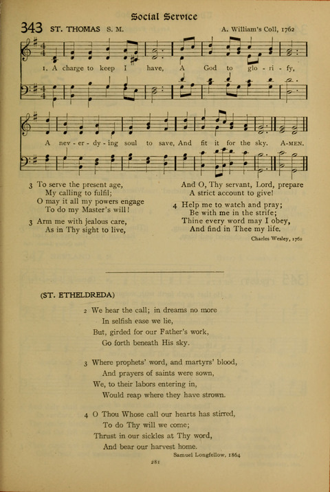 The American Hymnal for Chapel Service page 281