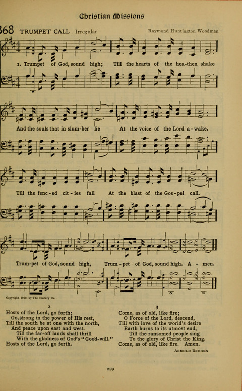 The American Hymnal for Chapel Service page 299