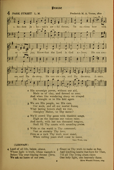 The American Hymnal for Chapel Service page 3