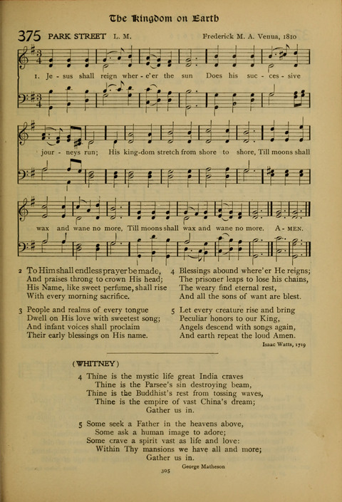 The American Hymnal for Chapel Service page 305
