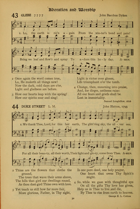 The American Hymnal for Chapel Service page 32