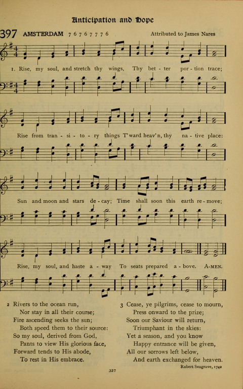 The American Hymnal for Chapel Service page 327