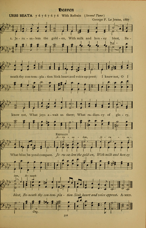 The American Hymnal for Chapel Service page 331