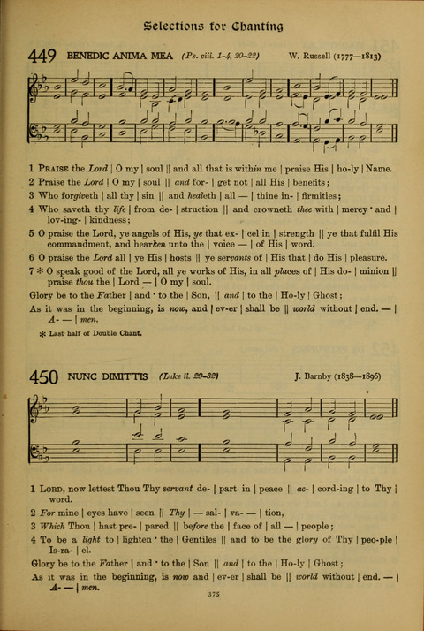 The American Hymnal for Chapel Service page 375