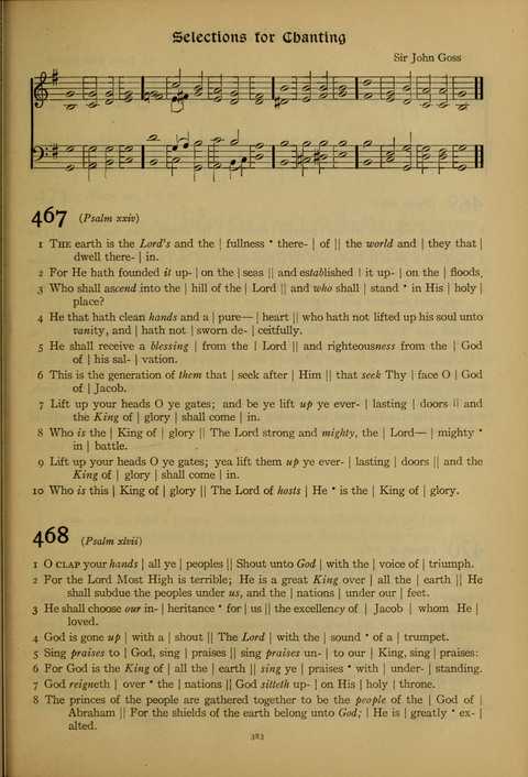 The American Hymnal for Chapel Service page 383