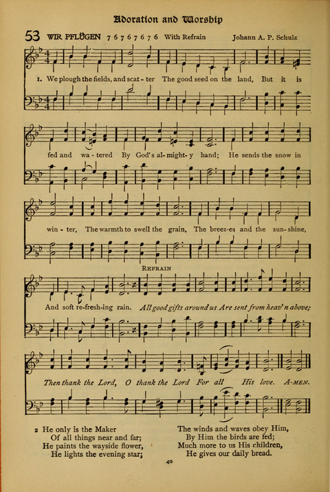 The American Hymnal for Chapel Service page 40