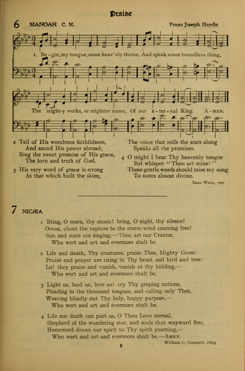 The American Hymnal for Chapel Service page 5