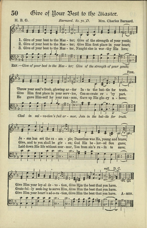 The American Hymnal: for English speaking people everywhere page 49