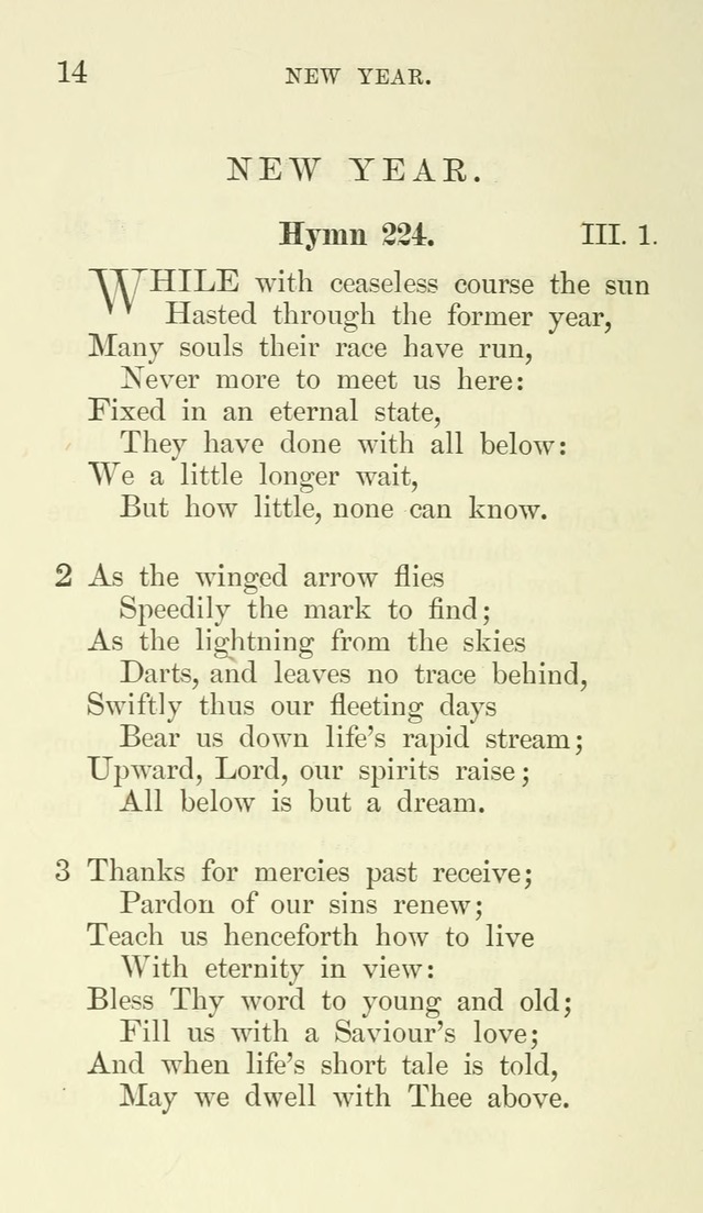 Additional Hymns set forth by the House of Bishops at the request of the House of Clerical and Lay Deputies, in General Convention, October 1865; to be used in the congregations of the Protestant Ep.. page 14