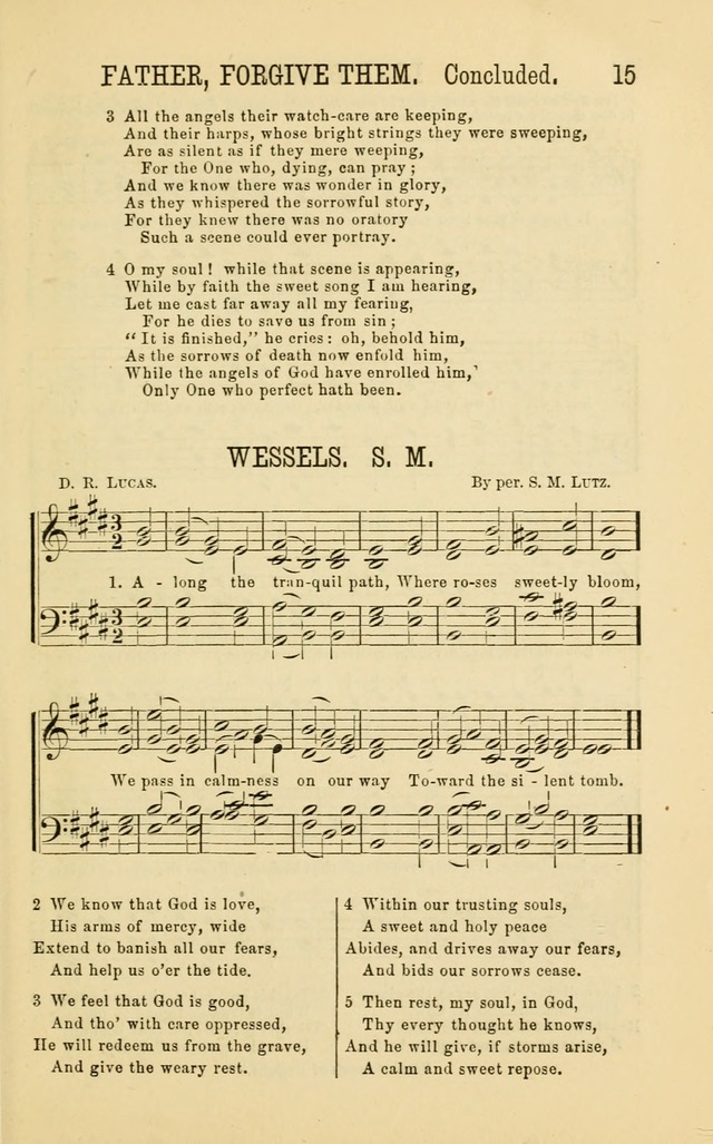 Apostolic Hymns and Songs: a collection of hymns and songs, both new and old, for the church, protracted meetings, and the Sunday school page 15