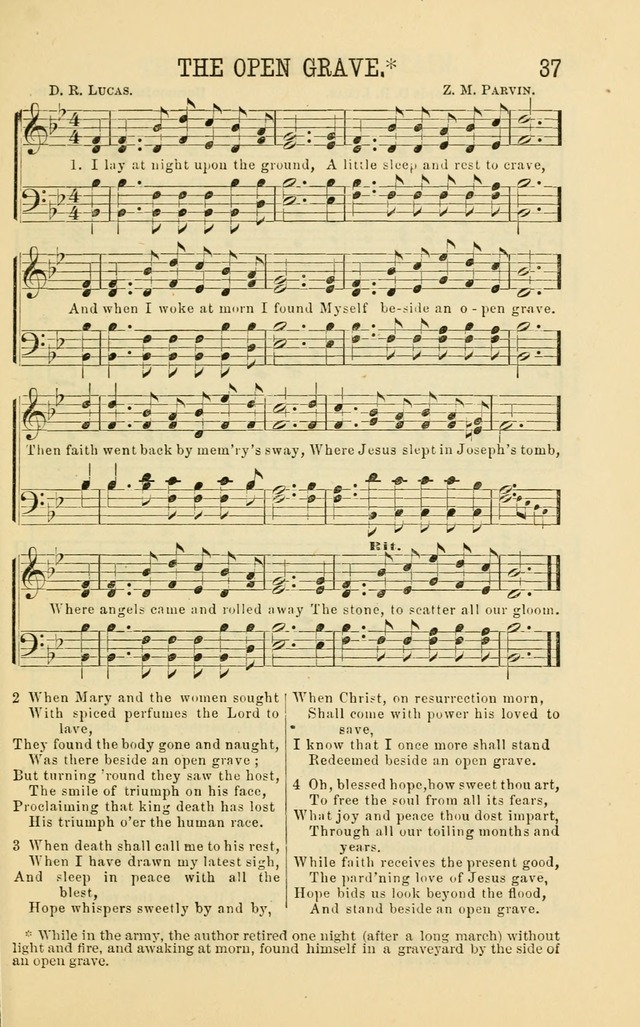 Apostolic Hymns and Songs: a collection of hymns and songs, both new and old, for the church, protracted meetings, and the Sunday school page 37