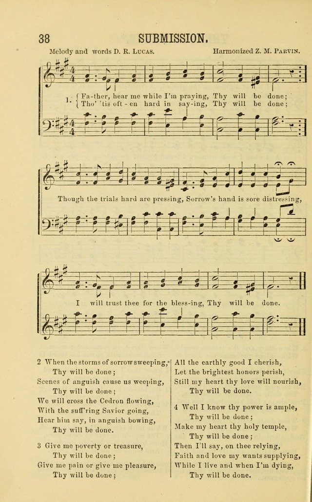 Apostolic Hymns and Songs: a collection of hymns and songs, both new and old, for the church, protracted meetings, and the Sunday school page 38